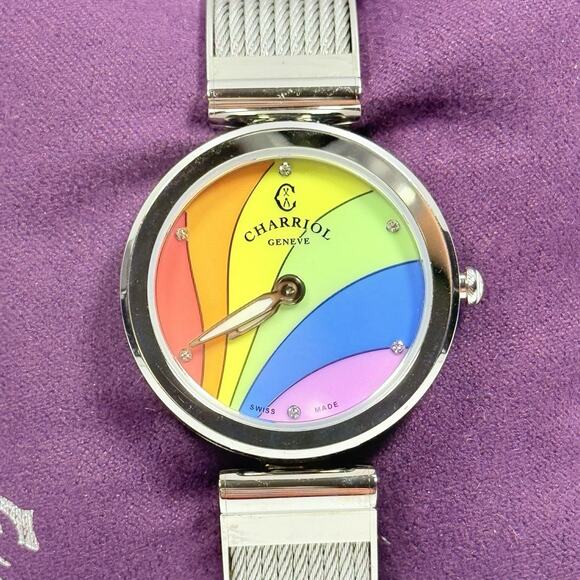 Charriol Forever FE32.101.032 Diamond Rainbow MOP Dial Stainless Women’s Watch main image 4